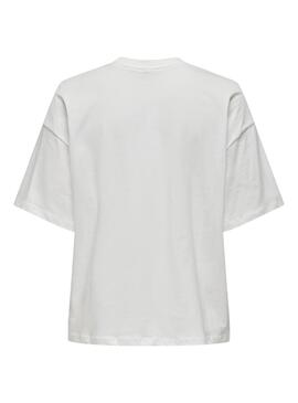 Camiseta Only Wendie Sunshine Blanco para Mujer