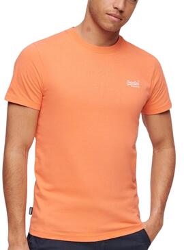 Camiseta Superdry Logo Naranja para Hombre