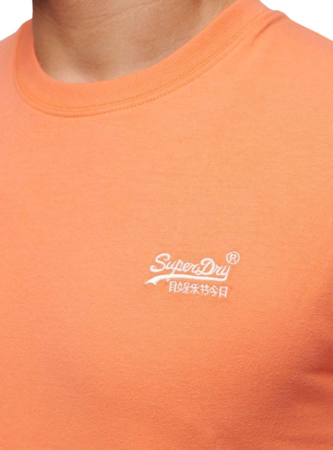 Camiseta Superdry Logo Naranja para Hombre