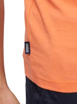 Camiseta Superdry Logo Naranja para Hombre