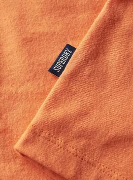 Camiseta Superdry Logo Naranja para Hombre