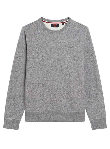 Sudadera Oversized Scandi Graphic Gris Superdry para Muj