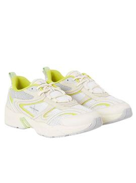 Zapatillas Calvin Klein Tennis Blanco Para Mujer