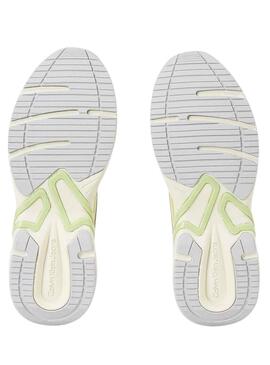 Zapatillas Calvin Klein Tennis Blanco Para Mujer