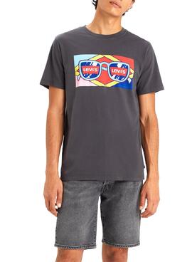 Camiseta Levis Archive Negro para Hombre