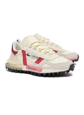 Zapatillas Lacoste Elite Active Beige Para Mujer