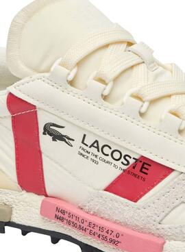 Zapatillas Lacoste Elite Active Beige Para Mujer