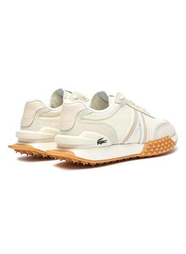 Zapatillas Lacoste L-Spin Deluxe Beige Para Mujer