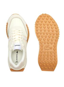 Zapatillas Lacoste L-Spin Deluxe Beige Para Mujer