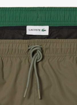 Bañador Lacoste Corto Verde Para Hombre