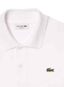 Polo Lacoste L1212 Lacoste Flocado Blanco Hombre