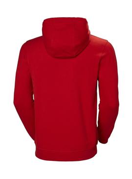 Sudadera Helly Hansen Logo Hoodie Rojo Hombre