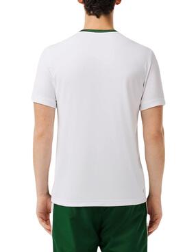 Camiseta Lacoste Tenis Ultra-Dry Colorblock Verde