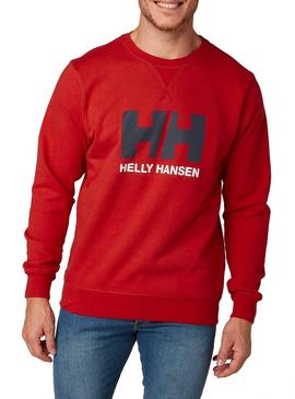 Sudadera Helly Hansen Logo Sweat Rojo Hombre