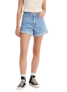 Shorts Levis Rolled Azul para Mujer