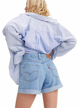 Shorts Levis Rolled Azul para Mujer