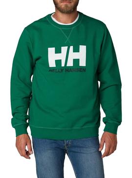 Sudadera Helly Hansen Logo Sweat Verde Hombre