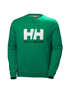 Sudadera Helly Hansen Logo Sweat Verde Hombre