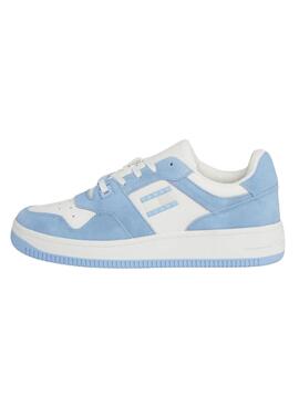 Zapatillas Tommy Jeans Retro Washed Azul Mujer