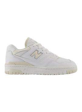 Zapatillas New Balance 550 Blanco Beige Para Mujer