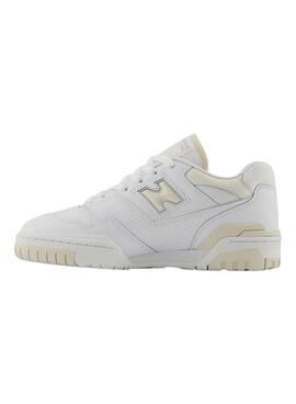 Zapatillas New Balance 550 Blanco Beige Para Mujer