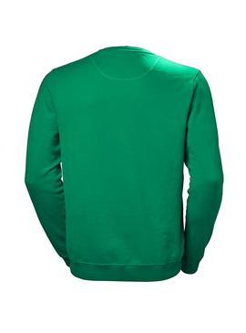 Sudadera Helly Hansen Logo Sweat Verde Hombre