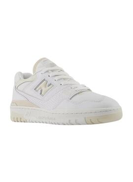 Zapatillas New Balance 550 Blanco Beige Para Mujer