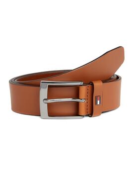 Cinturón Tommy Hilfiger Adan Leather Marrón Hombre