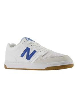 Zapatillas New Balance 480 Blanco Azul Para Hombre