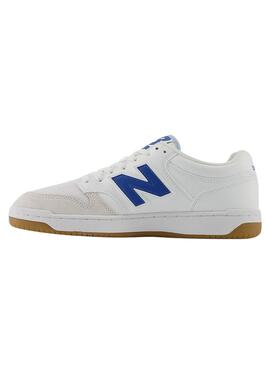 Zapatillas New Balance 480 Blanco Azul Para Hombre