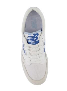 Zapatillas New Balance 480 Blanco Azul Para Hombre