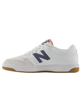 Zapatillas New Balance 480 Blanco Gris Para Hombre