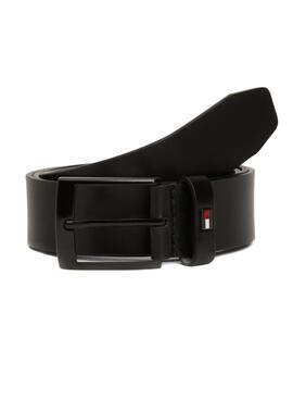 Cinturón Tommy Hilfiger Adan Leather Negro Hombre