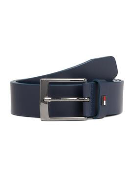 Cinturón Tommy Hilfiger Adan Leather Azul Hombre