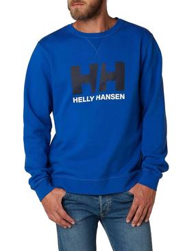 Sudadera Helly Hansen Logo Sweat Azul Hombre