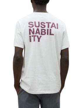 Camiseta Ecoalf Sustano Blanco para Hombre