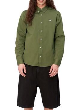 Camisa Carhartt Madison Verde Para Hombre