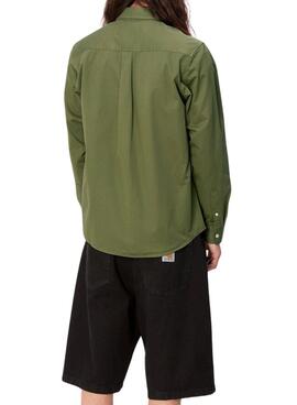 Camisa Carhartt Madison Verde Para Hombre