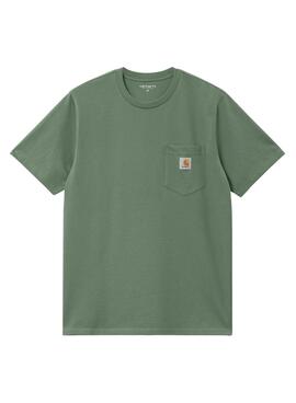 Camiseta Carhartt Pocket Verde Para Hombre