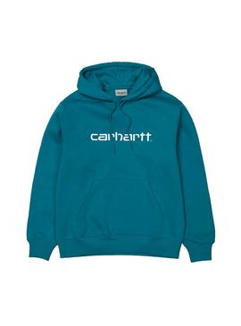 Sudadera Carhartt Hooded Sweat Azul Hombre