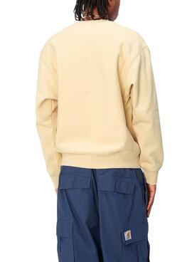 Sudadera Carhartt American Script Amarillo