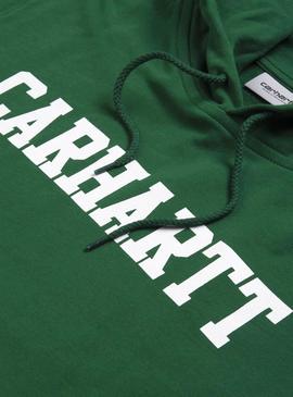 Sudadera Carhartt College  Hooded Verde Hombre