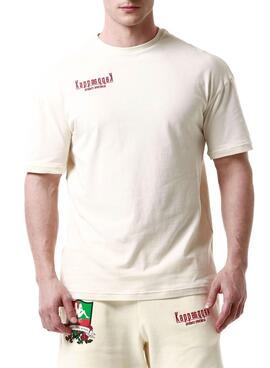 Camiseta Kappa Lerice Beige para Hombre