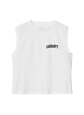 Camiseta Carhartt University Blanco Para Mujer