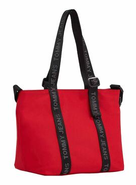 Bolso Tommy Jeans Mini Tote Essential Rojo Mujer