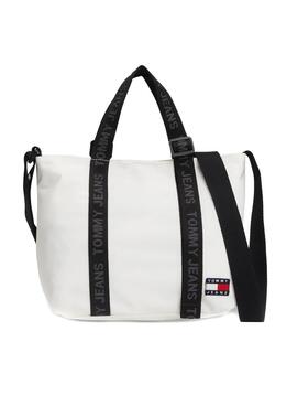 Bolso Tommy Jeans Mini Tote Essential Blanco Mujer