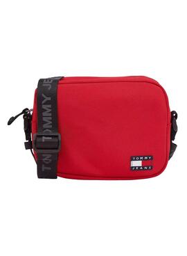 Bolso Tommy Jeans Essential Crossover Rojo Mujer