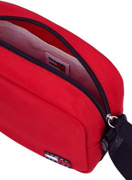 Bolso Tommy Jeans Essential Crossover Rojo Mujer