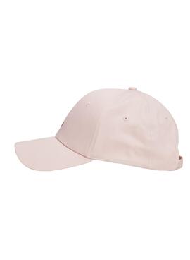 Gorros y guantes Tommy Hilfiger rosa para mujer.