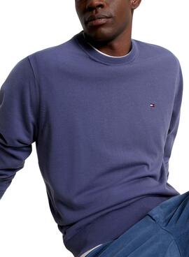 Jersey Tommy Hilfiger 1985 Crew Azul Para Hombre